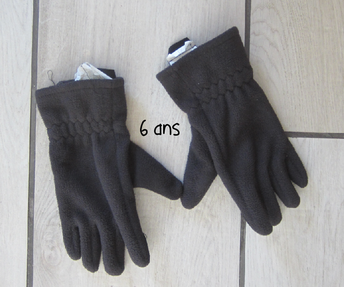 Gants polaire taille 6 ans