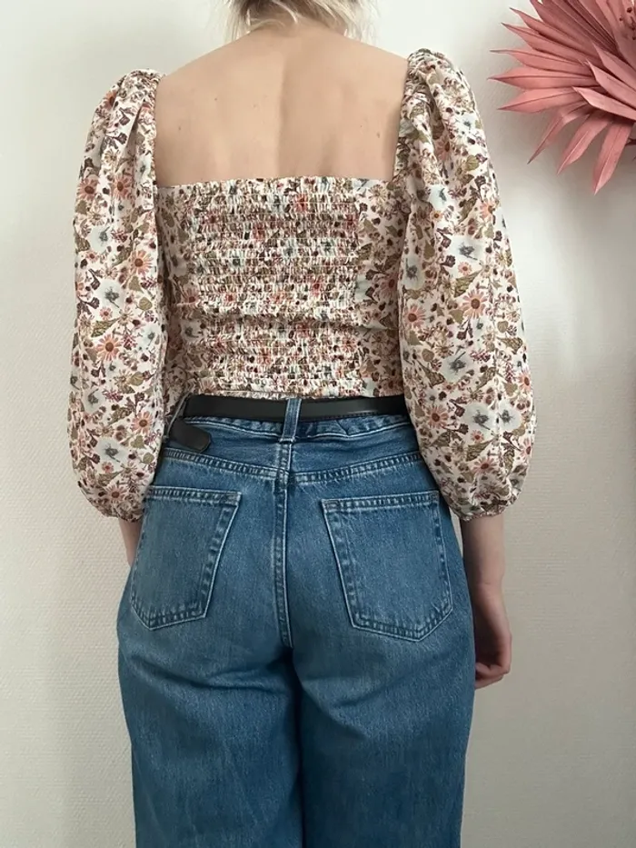 Haut fleuri vintage - photo numéro 5