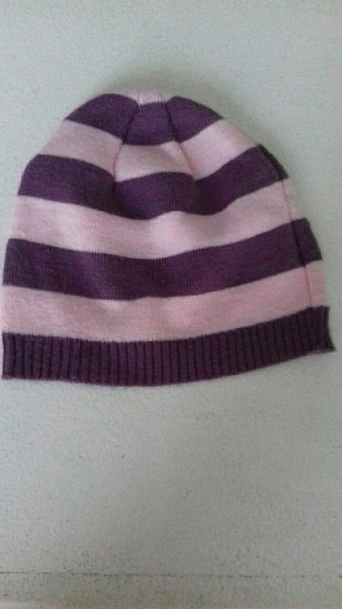 Bonnet raye 3 6ans - photo numéro 2