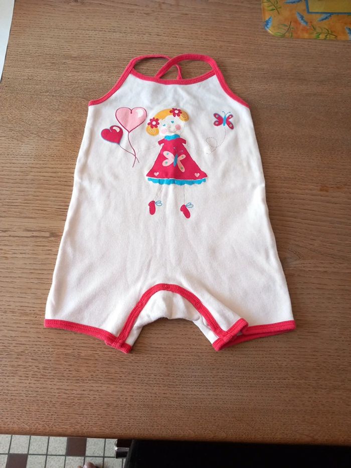 Combinaison top bretelles 18mois Vert Baudet