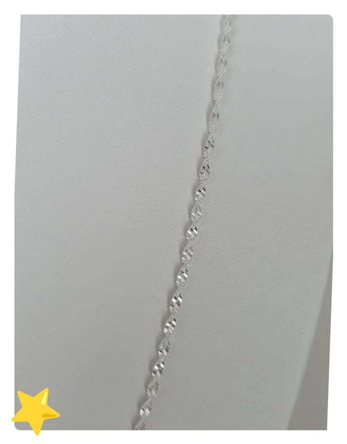 Collier maille Torsadé 2mm 60cm - photo numéro 4