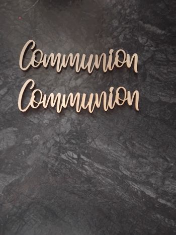 Décoration de table duo communion