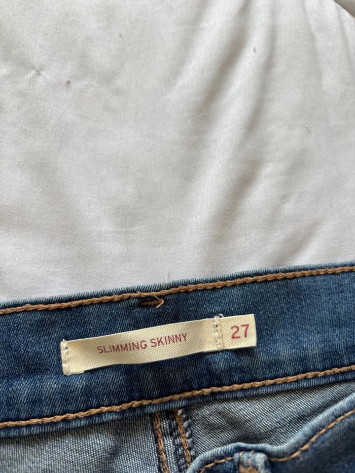Jean Levi’s slimming skinny slim fit bleu destroy mi taille haute taille M/38 L30 - photo numéro 8