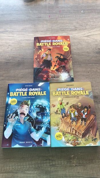 Lot de 3 livres battle royale
