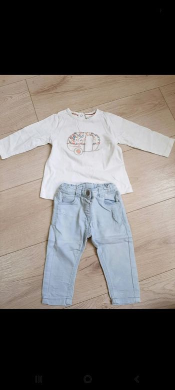 Ensemble jean tee shirt 6 mois