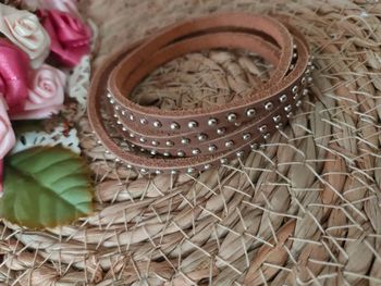 🌿Bracelet réglable marron et argenté🌿