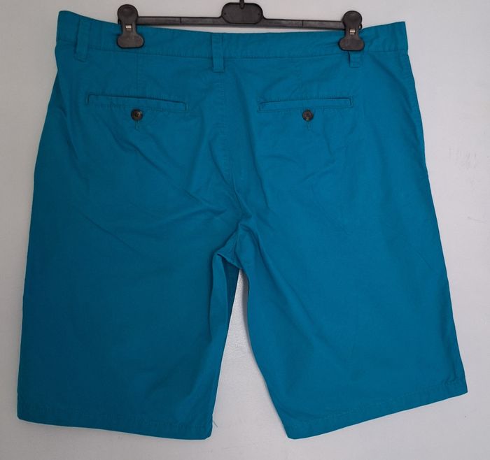 Bermuda turquoise vif en 100 % coton - photo numéro 3