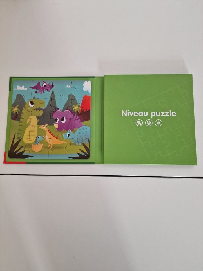 Puzzles magnétiques, 3x16 pièces, dinosaures - photo numéro 2