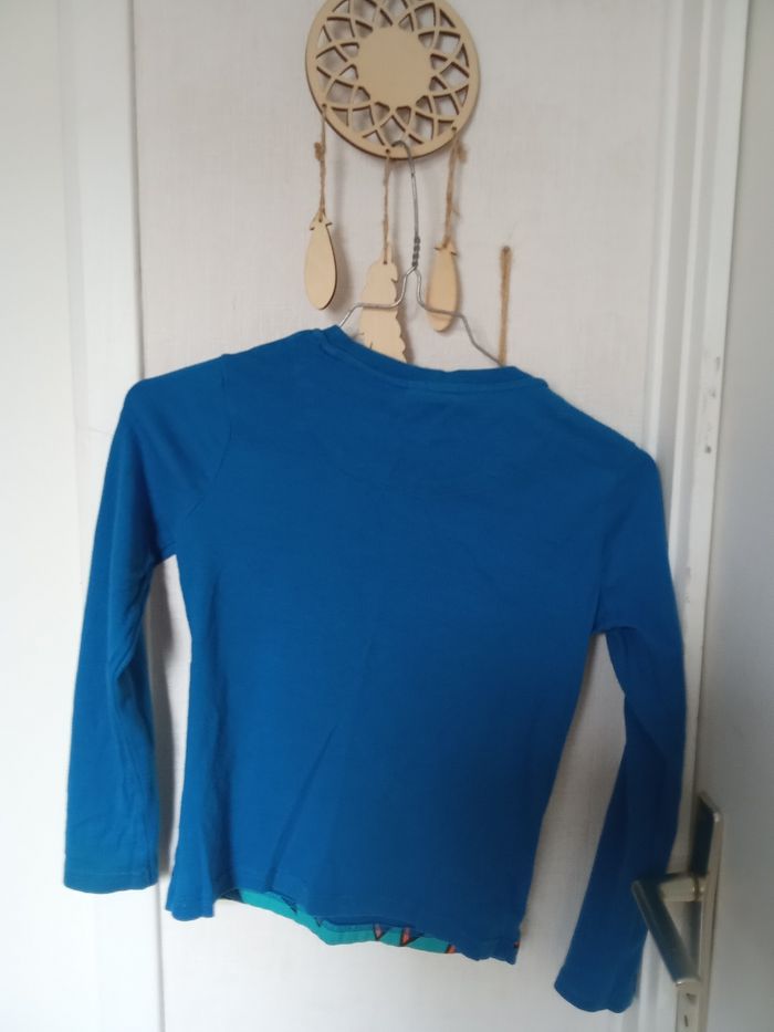Pull manche longue garçon 7-8  ans star wars motif, bleu jaune, blanc - photo numéro 2