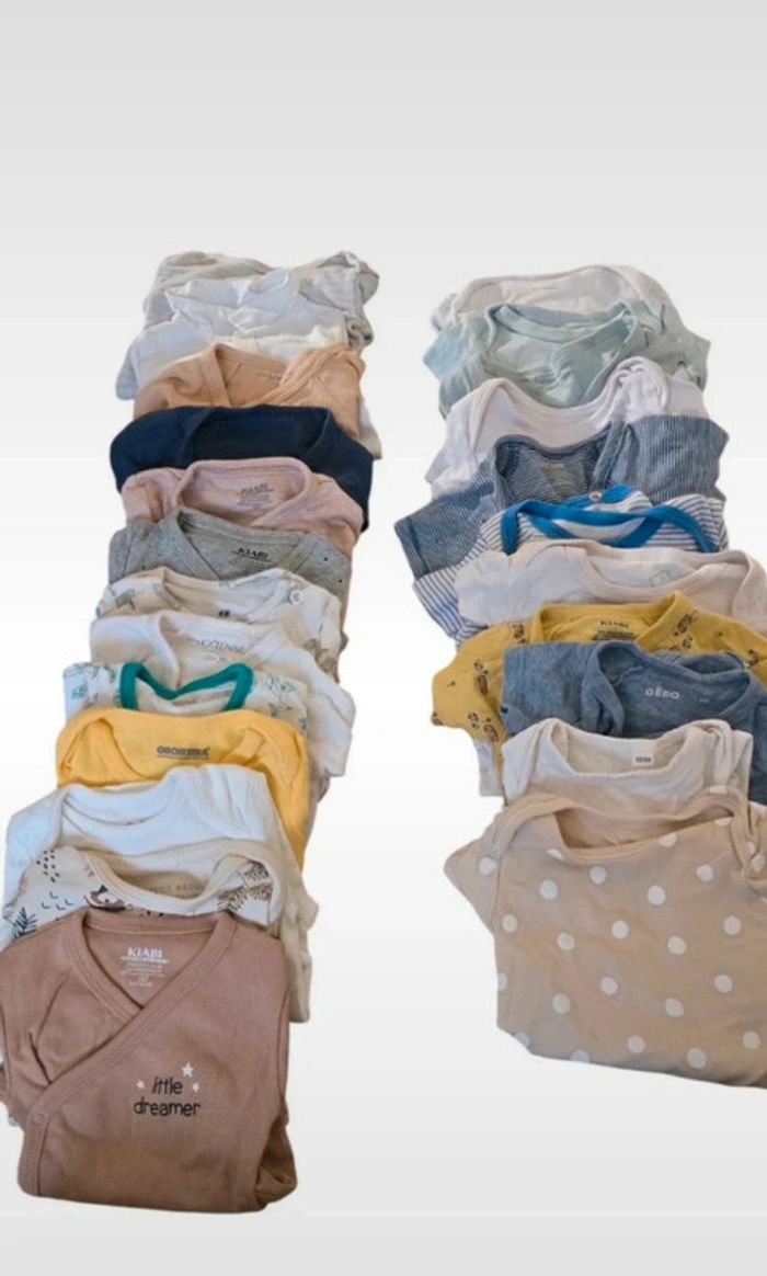 Lot 23 bodies bébé garçon 3 mois – Très bon état