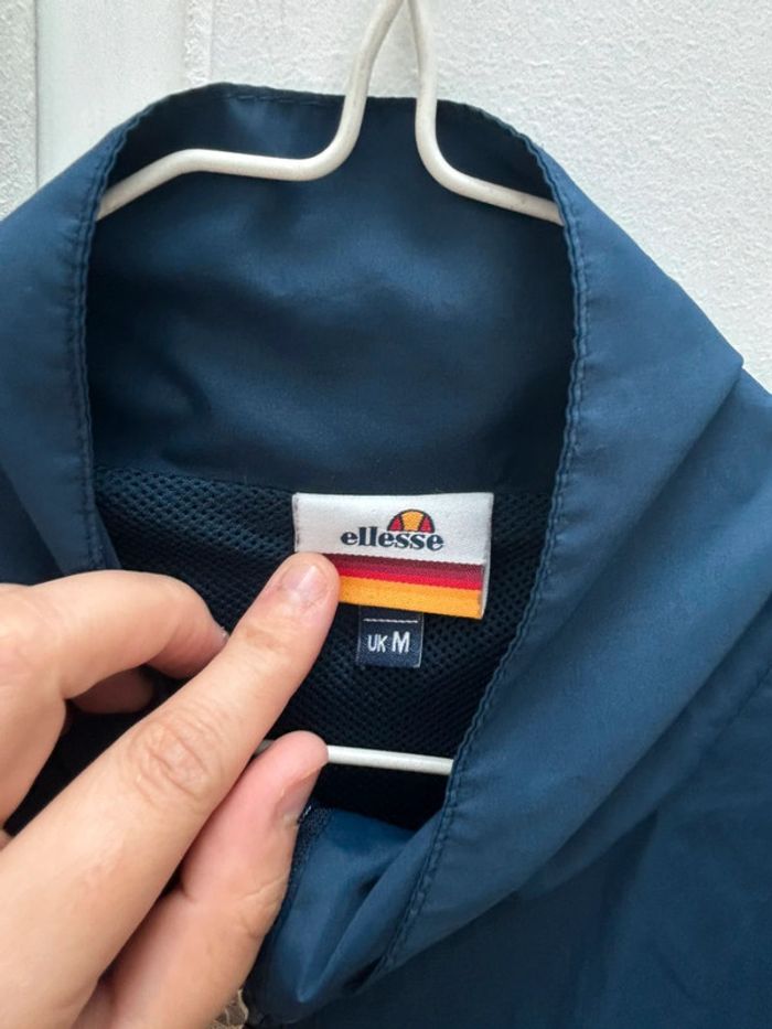 Veste survêtement vintage bleu marine ellesse - photo numéro 4