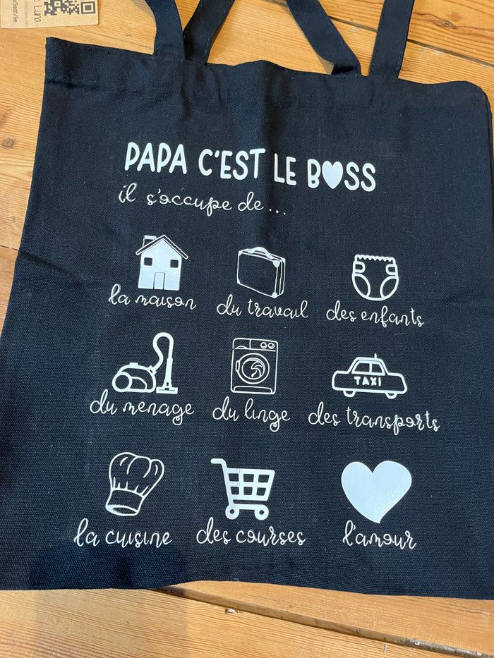 Sac Papa c’est le Bosse | Fait main - photo numéro 2