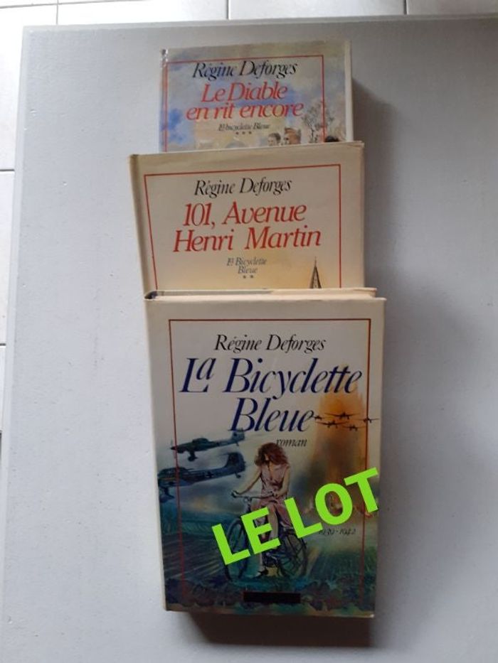 3 tomes La bicyclette bleue, Régine DEFORGES