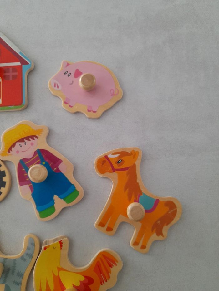 Lot pièces puzzle motricité montessori - photo numéro 3