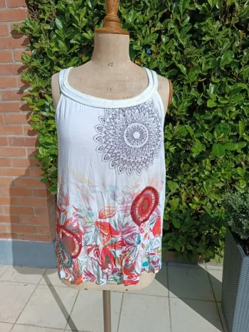Débardeur blanc Desigual