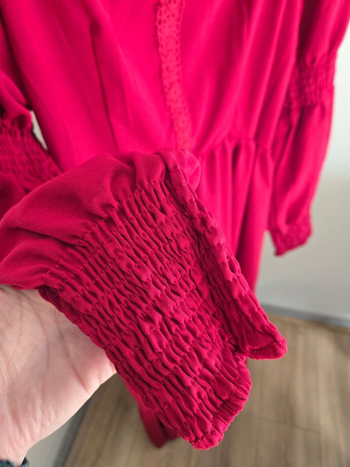 Robe costume medieval rouge femme - photo numéro 5