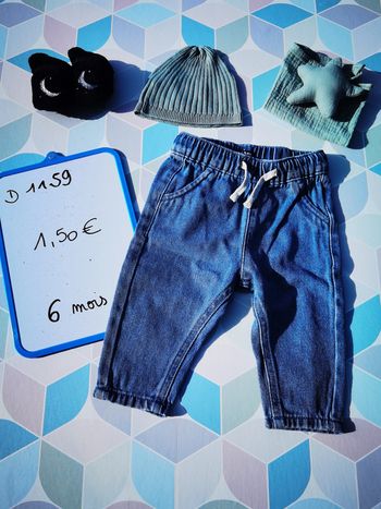 D1159- pantalon garçon 6 mois