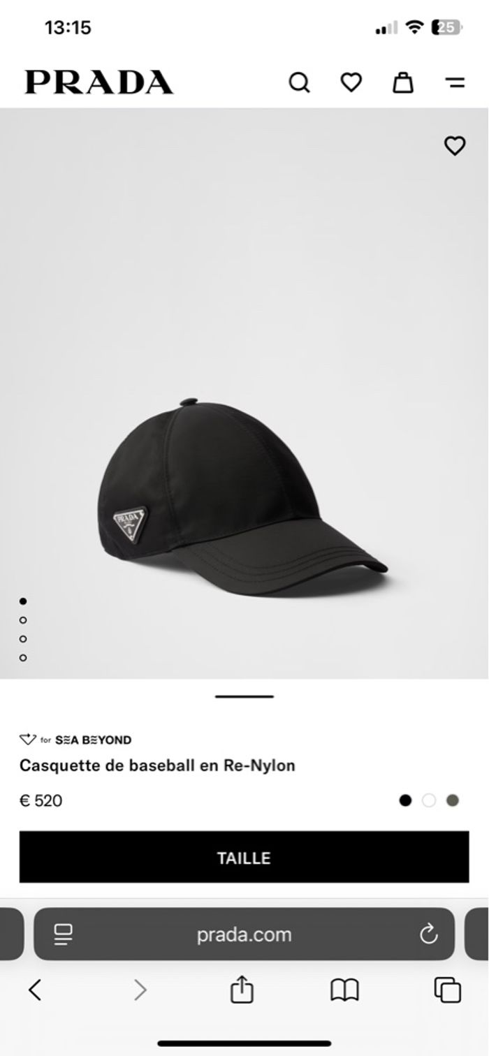 Casquette baseball Prada - photo numéro 4