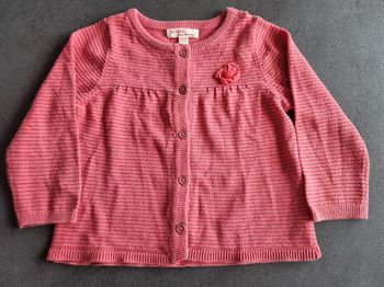 Gilet rose DPAM 18 mois