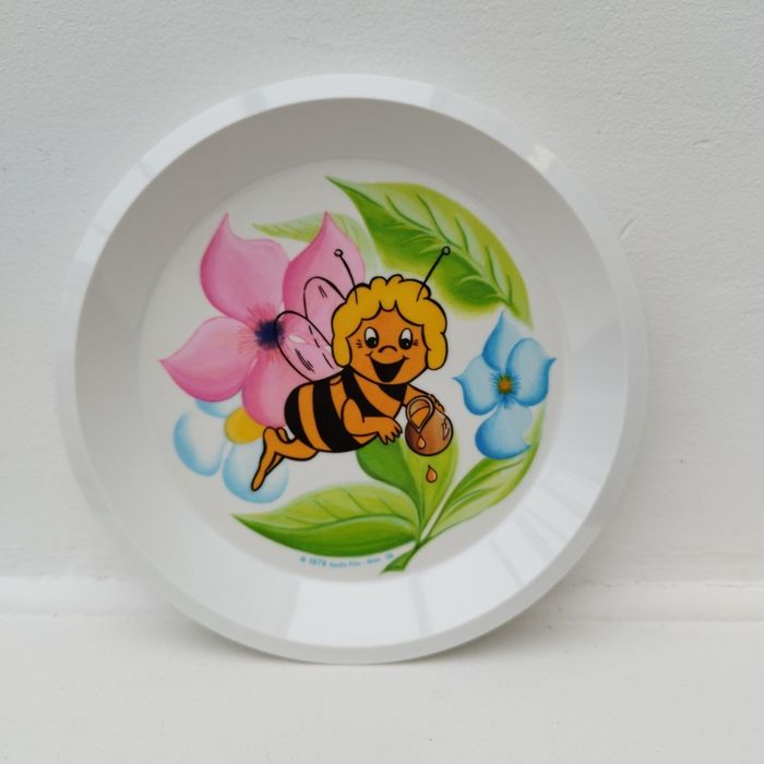 Assiette maya l'abeille vintage collector