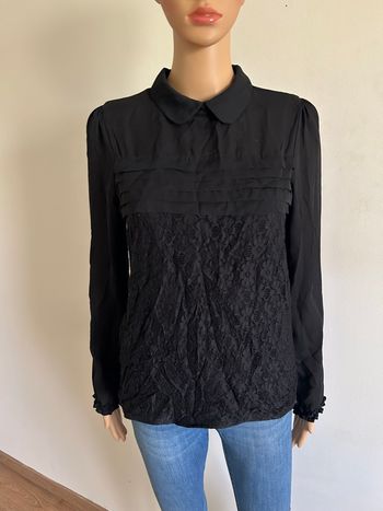 Blouse noire à manches longues Molly Bracken taille 1 jamais portée 