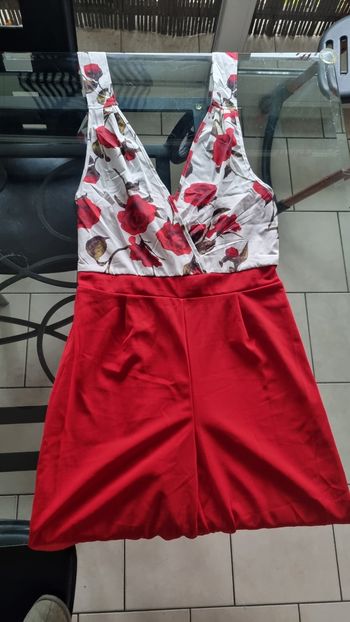 Combinaison légère pantalon rouge