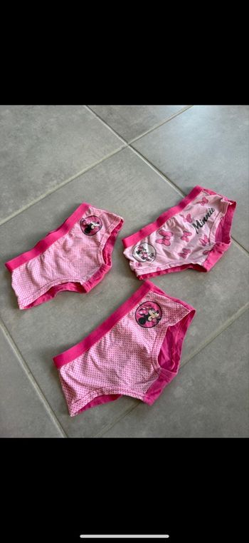 Lot de 3 culottes Minnie taille 6 ans