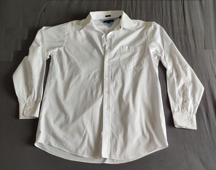 Vêtement Homme Chemise blanche Tommy Hilfiger taille M L 16 34-35 Regular fit #Retrostreet - photo numéro 7