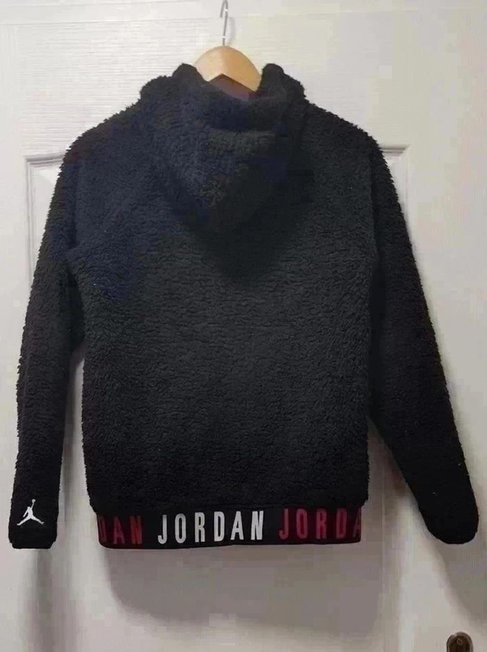 Veste polaire à capuche zippée polaire grise Nike Jordan 12-13 ans - photo numéro 3