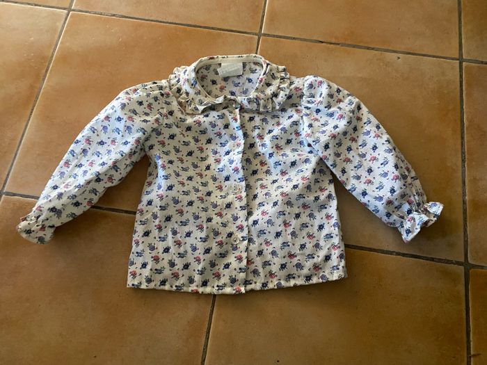 Chemisier fille Abricot 1 an très bon état