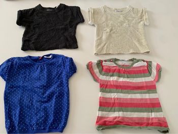 Lot 4 pulls manches courtes 4ans