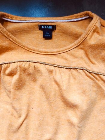 T-shirt kiabi 3 ans moutarde