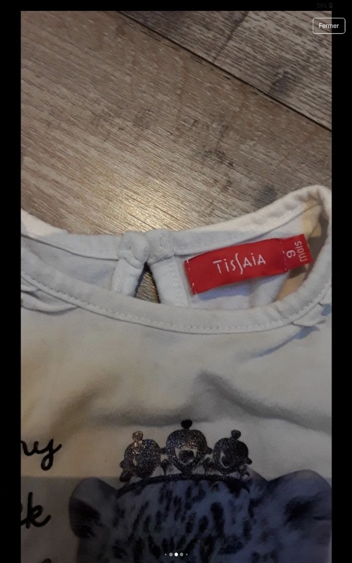 Tee shirt manche longue avec lionceaux - photo numéro 4