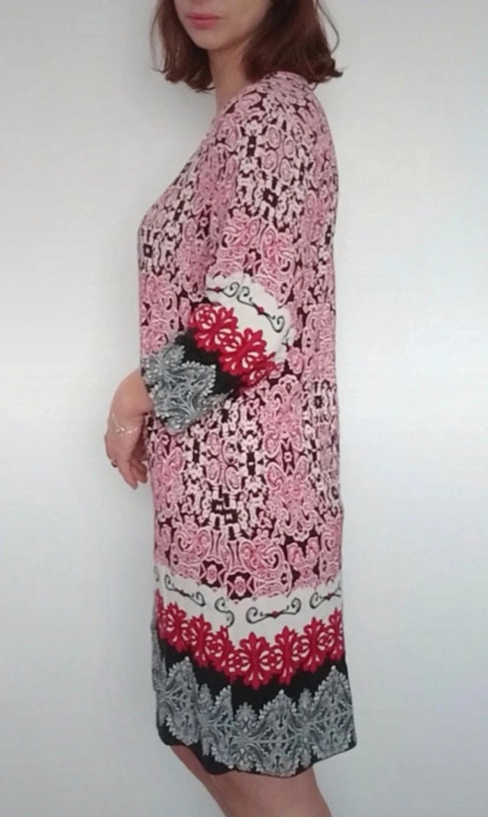 Robe mi saison ethnique casual colorée taille 40 - photo numéro 5