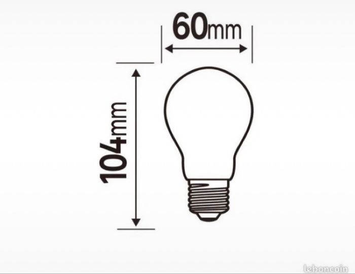 Lot de 7 ampoules led LEXMAN - 1521 Lm = 100W, blanc chaud - photo numéro 4