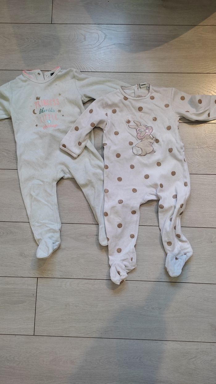 2 Pyjama fille 24 mois hiver