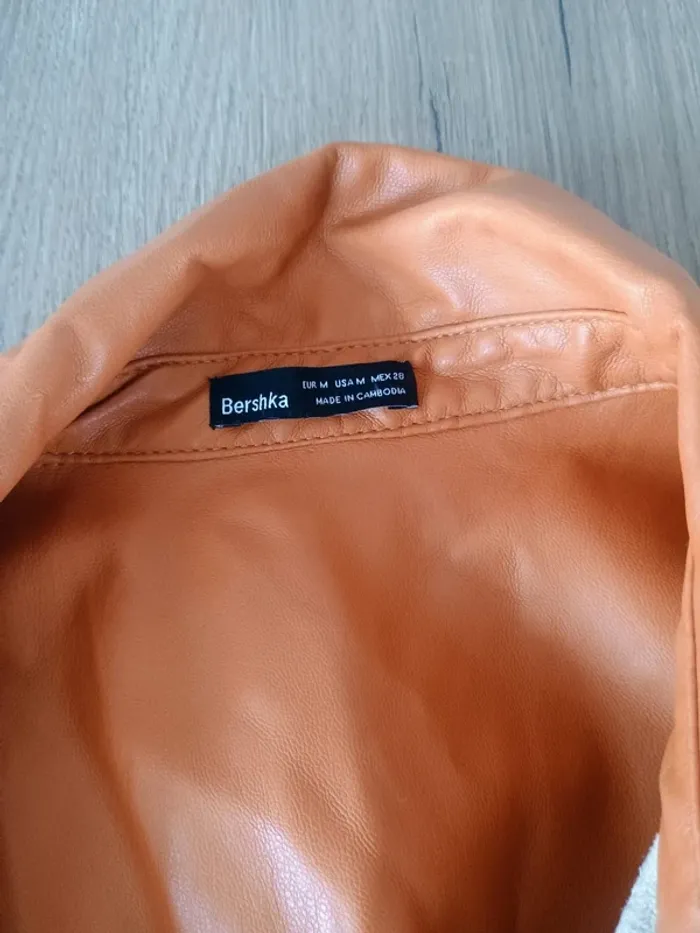 veste 3/4 facon cuir Bershka M - photo numéro 7