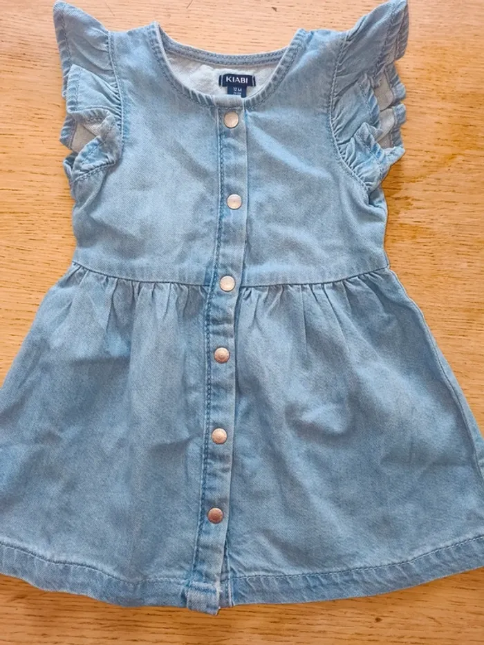 Robe en jean Kiabi 12 mois excellent état - photo numéro 2