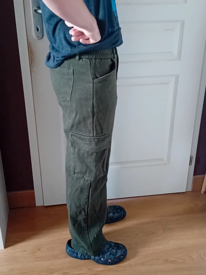 Pantalon cargo vert kaki T36 - photo numéro 2