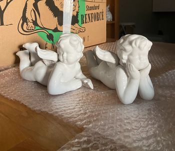 Lot de 2 statuettes anges