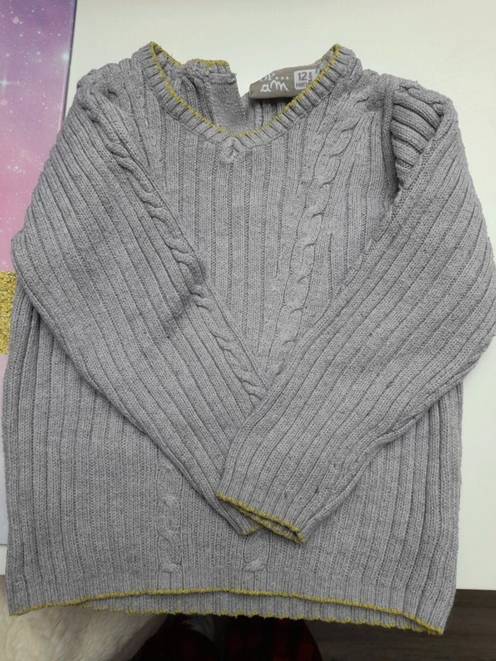 Pull gris 12 mois - photo numéro 4