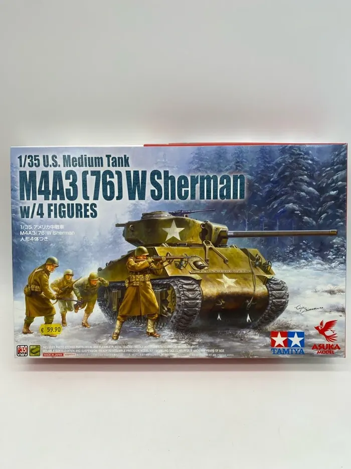 Maquette Tamiya Asuka model m4a3 (76) W Sherman