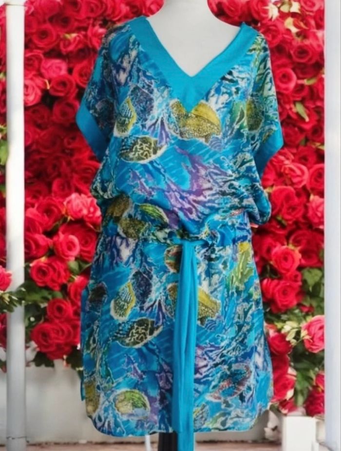 🌹 Caftan / Tunique de Plage Lise Charmel - Imprimé -Taille M🌹