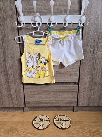 Vêtement Bébé Fille - Ensemble Short et T-shirt - Disney - 6/9 mois