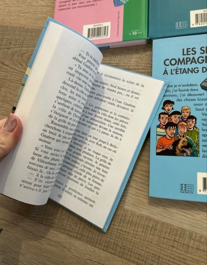 Lot livres jeunesse bibliothèque rose et verte - photo numéro 2