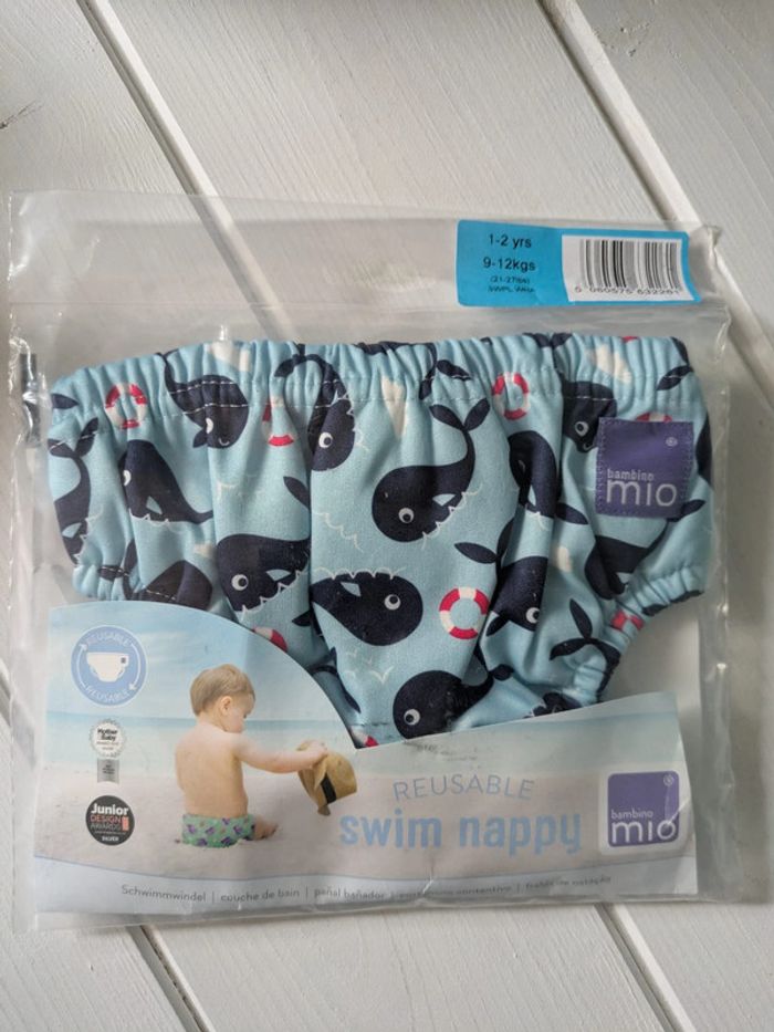 Bambino Mio couche réutilisable de bain L baleine