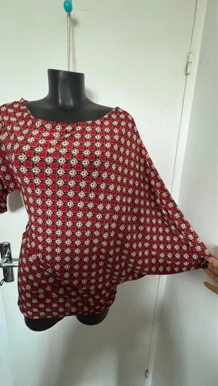Blouse asymétrique L vintage - photo numéro 3