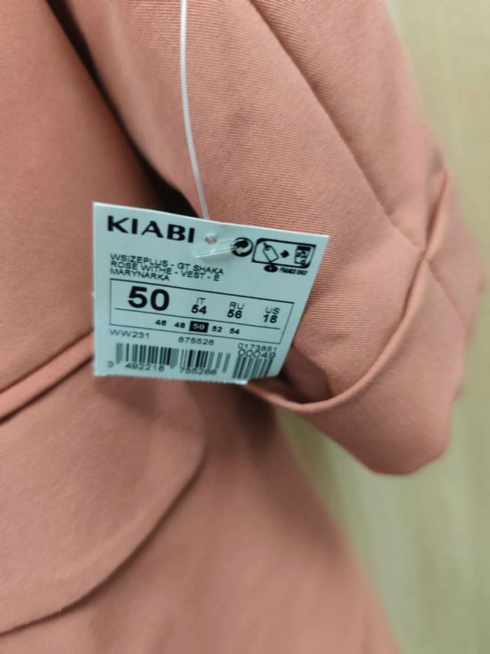 Blazer rose femme Kiabi - Taille 50 - Neuf avec étiquette - photo numéro 3