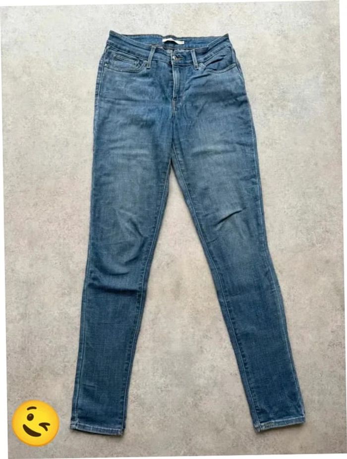 Jeans Levi's 711 W28 FR38 L32 coupe skinny bleu Femme women pan651b - photo numéro 3