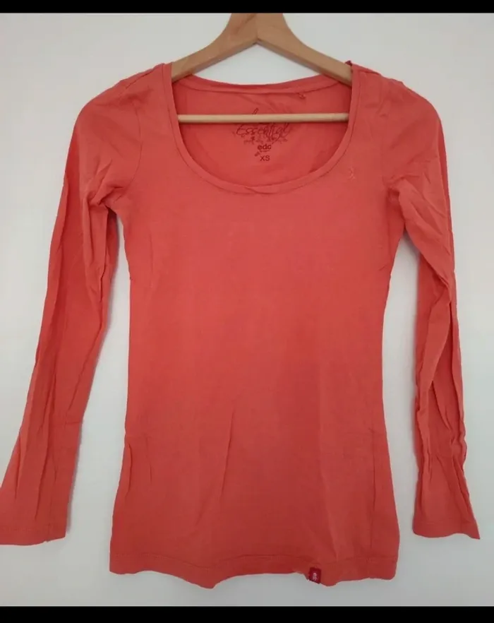 T-shirt manches longues corail EDC